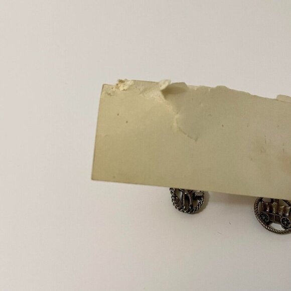 Vintage Western Faux Turquoise Charm Bracelet Cowboy Boots Horse Carriage Flaws - Picture 8 of 16